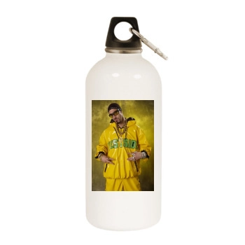 Sacha Baron Cohen White Water Bottle With Carabiner