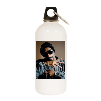 Snoop Dogg White Water Bottle With Carabiner