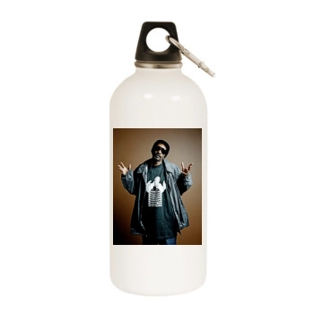 Snoop Dogg White Water Bottle With Carabiner