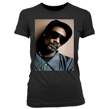 Snoop Dogg Women's Junior Cut Crewneck T-Shirt