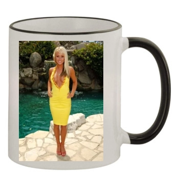 Sara Jean Underwood 11oz Colored Rim & Handle Mug