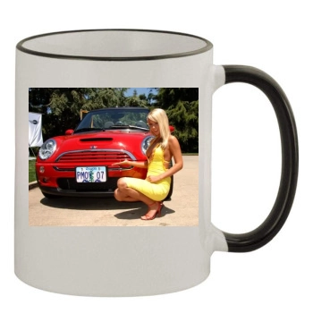 Sara Jean Underwood 11oz Colored Rim & Handle Mug