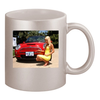 Sara Jean Underwood 11oz Metallic Silver Mug