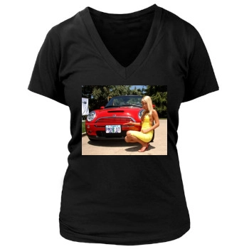 Sara Jean Underwood Women's Deep V-Neck TShirt