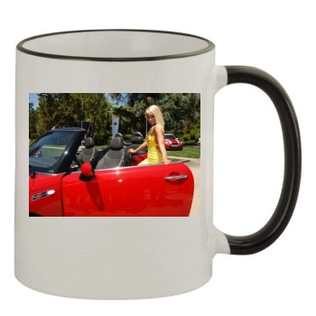 Sara Jean Underwood 11oz Colored Rim & Handle Mug