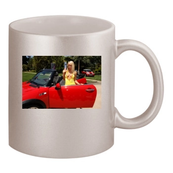 Sara Jean Underwood 11oz Metallic Silver Mug