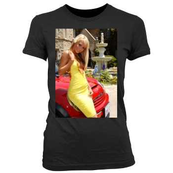 Sara Jean Underwood Women's Junior Cut Crewneck T-Shirt