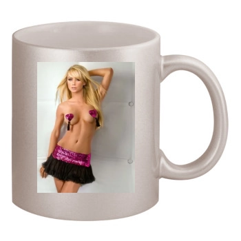 Sara Jean Underwood 11oz Metallic Silver Mug