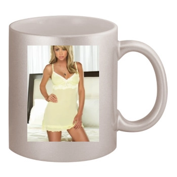 Sara Jean Underwood 11oz Metallic Silver Mug