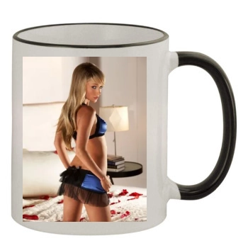 Sara Jean Underwood 11oz Colored Rim & Handle Mug