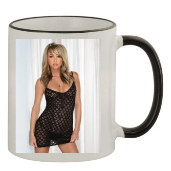 Sara Jean Underwood 11oz Colored Rim & Handle Mug