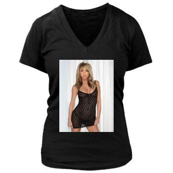 Sara Jean Underwood Women's Deep V-Neck TShirt