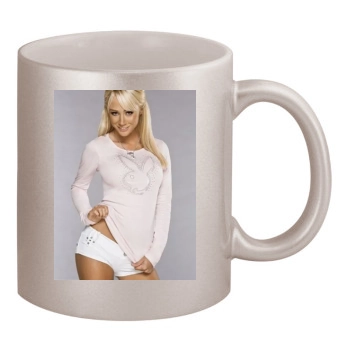 Sara Jean Underwood 11oz Metallic Silver Mug