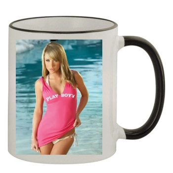 Sara Jean Underwood 11oz Colored Rim & Handle Mug