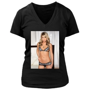 Sara Jean Underwood Women's Deep V-Neck TShirt