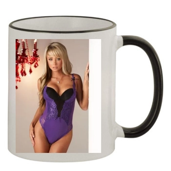 Sara Jean Underwood 11oz Colored Rim & Handle Mug