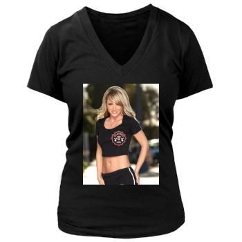 Sara Jean Underwood Women's Deep V-Neck TShirt