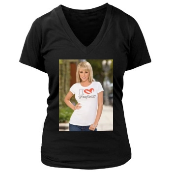 Sara Jean Underwood Women's Deep V-Neck TShirt