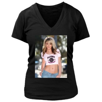 Sara Jean Underwood Women's Deep V-Neck TShirt