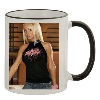 Sara Jean Underwood 11oz Colored Rim & Handle Mug