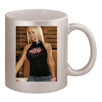 Sara Jean Underwood 11oz Metallic Silver Mug