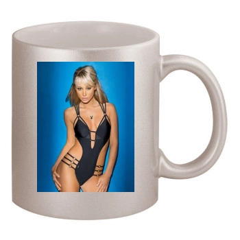 Sara Jean Underwood 11oz Metallic Silver Mug