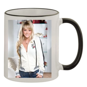 Sara Jean Underwood 11oz Colored Rim & Handle Mug