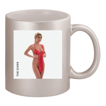 Sara Jean Underwood 11oz Metallic Silver Mug