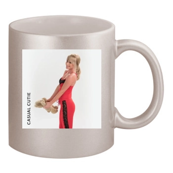 Sara Jean Underwood 11oz Metallic Silver Mug