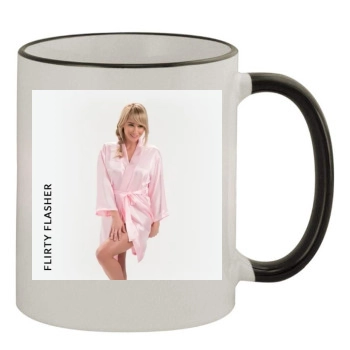 Sara Jean Underwood 11oz Colored Rim & Handle Mug