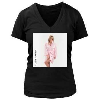 Sara Jean Underwood Women's Deep V-Neck TShirt