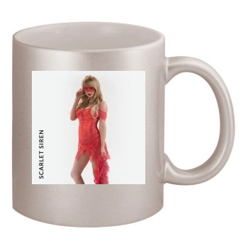 Sara Jean Underwood 11oz Metallic Silver Mug