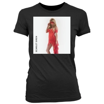 Sara Jean Underwood Women's Junior Cut Crewneck T-Shirt