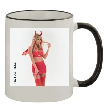 Sara Jean Underwood 11oz Colored Rim & Handle Mug