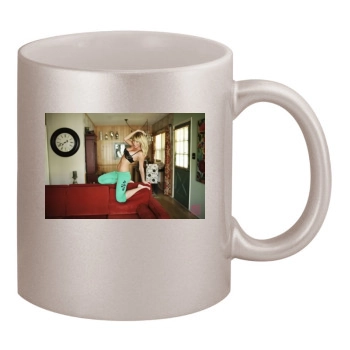 Sara Jean Underwood 11oz Metallic Silver Mug