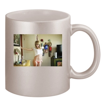 Sara Jean Underwood 11oz Metallic Silver Mug