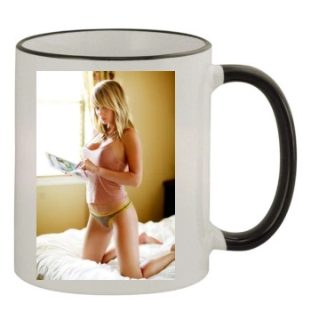 Sara Jean Underwood 11oz Colored Rim & Handle Mug