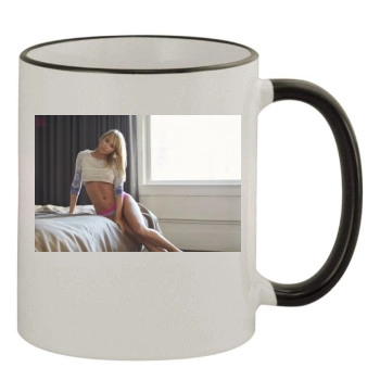 Sara Jean Underwood 11oz Colored Rim & Handle Mug