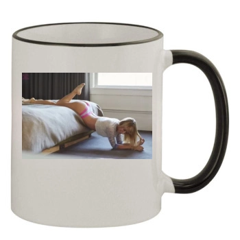 Sara Jean Underwood 11oz Colored Rim & Handle Mug