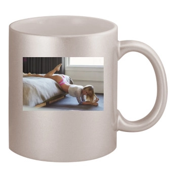 Sara Jean Underwood 11oz Metallic Silver Mug