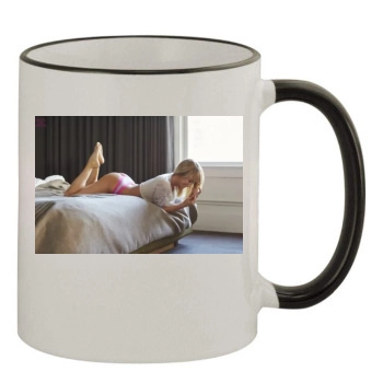 Sara Jean Underwood 11oz Colored Rim & Handle Mug