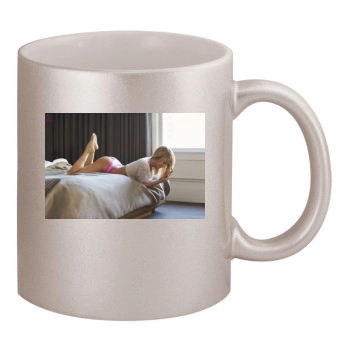 Sara Jean Underwood 11oz Metallic Silver Mug