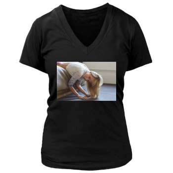 Sara Jean Underwood Women's Deep V-Neck TShirt