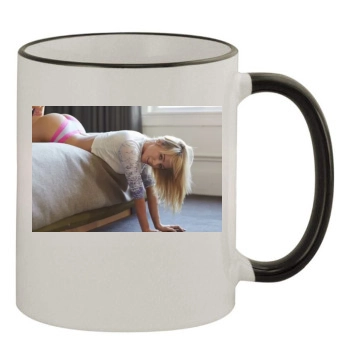 Sara Jean Underwood 11oz Colored Rim & Handle Mug