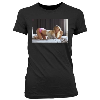 Sara Jean Underwood Women's Junior Cut Crewneck T-Shirt