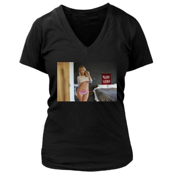 Sara Jean Underwood Women's Deep V-Neck TShirt