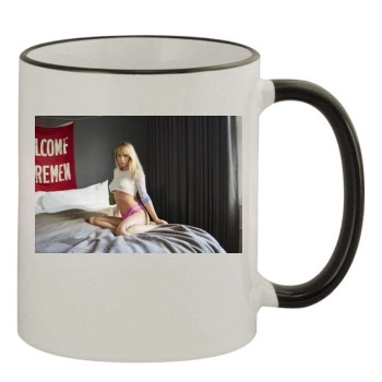 Sara Jean Underwood 11oz Colored Rim & Handle Mug