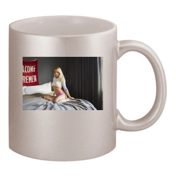 Sara Jean Underwood 11oz Metallic Silver Mug