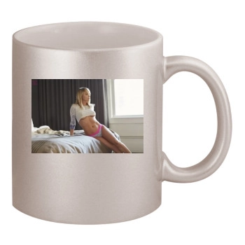 Sara Jean Underwood 11oz Metallic Silver Mug