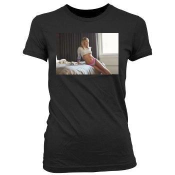 Sara Jean Underwood Women's Junior Cut Crewneck T-Shirt